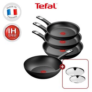 [레온뚜껑24+28증정 ]테팔 인덕션 퍼펙트터치4종(팬20+팬24+팬28+웍28)