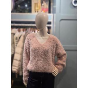 클리지 세이브존03 클리지 반짝 브이넥 니트 AGCP8WKT36A