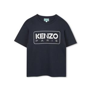 겐조 키즈 네이비 로고 반팔 티셔츠 K61494K_845