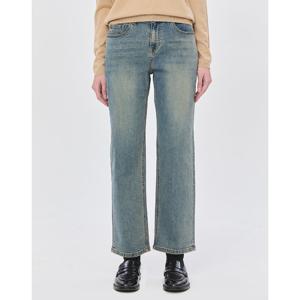 헤지스 여성 24FW 가격인하스테디셀러데님스트레이트핏 블루 워싱 데님 팬츠 WSPA4D800B2