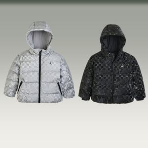 [나이키키즈PG] 숏다운 패딩다운점퍼 N254DM160P(105-130)모노그램 샤이니푸퍼자켓