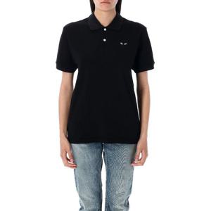 꼼데가르송 블랙 하트 패치 폴로 셔츠 AXT066051 1