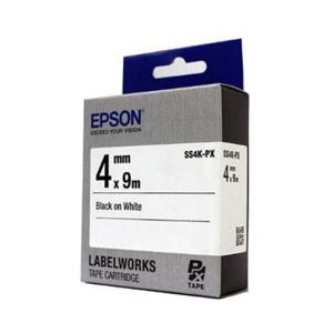 엡손 라벨테이프 SS4K-PX 흰색/4mmx9M 검정글씨 (1개) 부품 소모품 자재 파츠