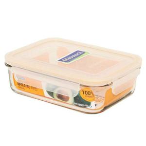 글라스밀폐용기 글라스락 라인 반찬통 1L 직사각 소분용기 밀폐용기