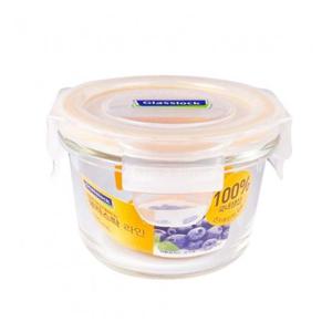 글라스밀폐용기 글라스락 원형 미니 유리 밀폐용기 165ml 1P 반찬통