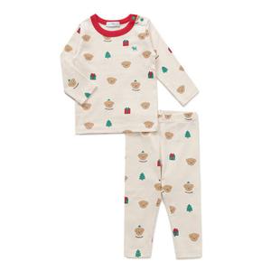 [블루독베이비8] FW25(IV)산타 도기 슬림 상하세트 HJ (45C7068002) (BLUEDOG BABY 유아 출산 백일 선물 도