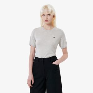 라코스테 공식 여성 소프트 울 반팔 스웨터 AF101E-55N XFJ