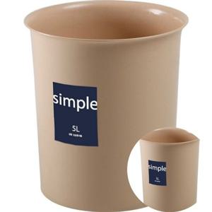 심플 오픈휴지통 베이지 5L 창신리빙