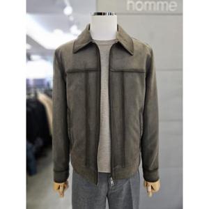 바쏘옴므 세이브존03 바쏘옴므 카키 비건 스웨이드 블루종 점퍼 WSAFZ3UA31A