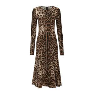 25 FW 돌체앤가바나 레오파드 프린트 미디 드레스 F6AUVTFSRKI TP432080588