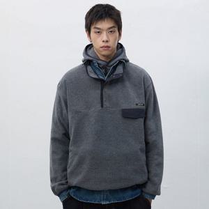 UNISEX 소프트 하이넥 플리스 아노락 [CHARCOAL] / SBE4U02010-MAN