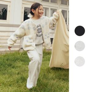 탑텐키즈 MKF4PT2003 여아 플리스 와이드팬츠