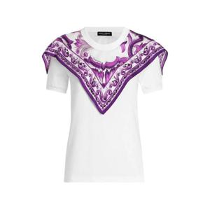 25 FW 돌체앤가바나 풀라드 패널 코튼 티셔츠 F8V73TGDDCE TP444976209