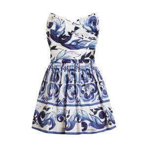 25 FW 돌체앤가바나 마졸리카 프린트 스트랩리스 미니 드레스 I6KI3WHS5T1 TP445101164