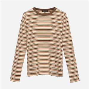 [써스데이아일랜드]멀티 스트라이프 자수 티셔츠 T256MTS141W