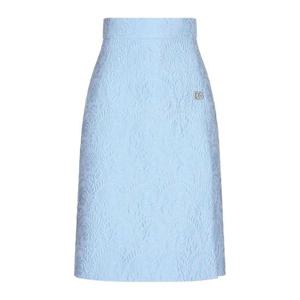 돌체앤가바나 DNA 브로케이드 A라인 미디 스커트 F4CJ2THJMOK