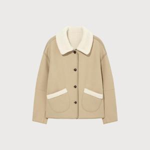 M 커버낫자켓 CQK CO2504JK78-BE 우먼 리버시블 시어링 자켓 Beige
