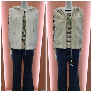 [수스]니트후드 퍼베스트  Y256NVOA02_US