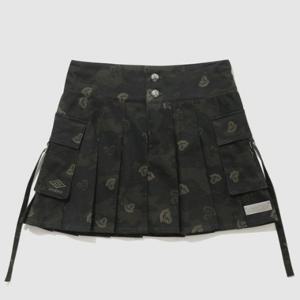 엄브로반바지 NQC UP422CSKN0-CAM [UMB X LEEY] 카고 미니 플리츠 스커트 / CAMO