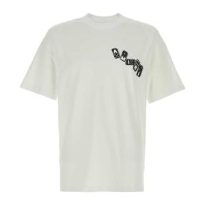 아미리 로고 프린트 크루넥 코튼 티셔츠 AMTOJR1023 WHITE