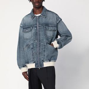 골든구스 블루 데님 워시드 이펙트 봄버 재킷 GMP02125P001853