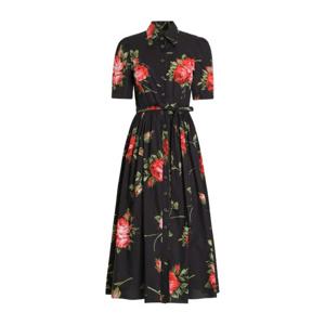 돌체앤가바나 플로럴 버튼 반팔 벨티드 원피스 F6JFNT HS5UTHN5