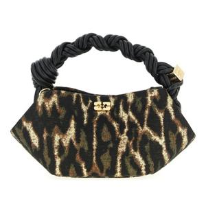 가니 메탈릭 클로크 부 브레이디드 핸들 토트백 B2100062 01X