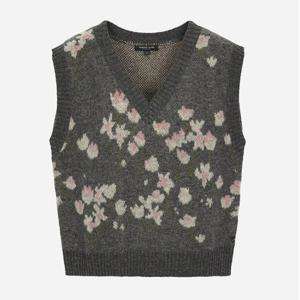[써스데이아일랜드]플라워 자카드 니트 베스트 T258MVT259W