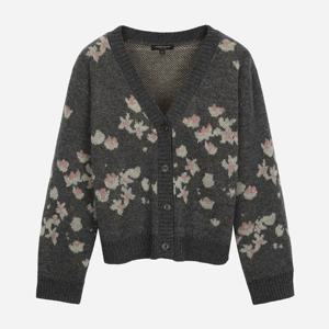 [써스데이아일랜드]플라워 자카드 니트 가디건 T258MCD261W