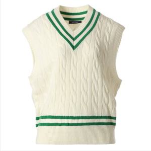 [클라이드]여성브이넥배색 베스트(FNDSW931F)