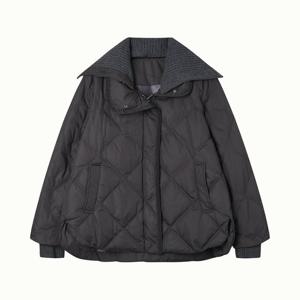 [막스카라]니트 넥라인 퀼팅 덕다운 숏자켓_M54PDM703ME