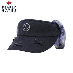 [파리게이츠] 여성 스마일 배색 이어워머 썬바이저