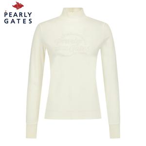 [파리게이츠] 여성 스캘럽 모크넥 긴팔 티셔츠