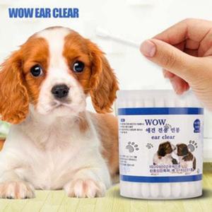 와우 애견전용 면봉 80개입 애견 세정 위생용품 애견제세정제 애견눈물얼룩세정게 애견티슈 애견 귀세정제 애견이어클리너 애견위샹용품 애견면봉