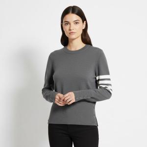 톰브라운5F FKA239A 00014 035 여성 사선 밀라노 풀오버 니트 그레이