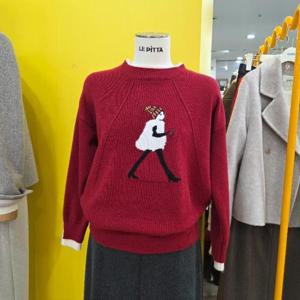 르피타 DP01 눈사람 소녀 니트티 L254USWC03