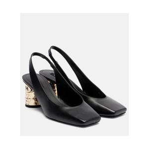 지방시 Tape 65 레더 슬링백 펌프스 P01128262