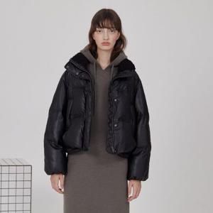 [쥬시쥬디]덤블카라 포인트 레더 다운점퍼 JYDJ780A