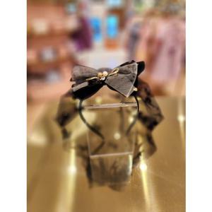 프렌치캣5 여아 블랙리본샤베일헤어밴드 (Q56DG5111)