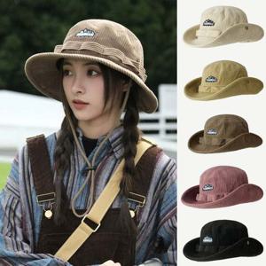 등산 여행 코듀로이 사파리햇 모자