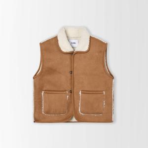 [플레이블]카라 인조 무스탕 베스트_PC5WV505