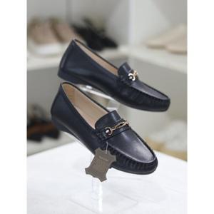 [와폰]바이로쏘 세이브존03 소가죽 라운드 토 1.5cm 컴포트 로퍼