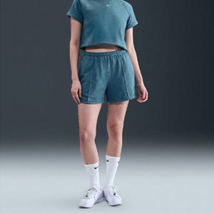 나이키반바지 GQT HF6941-006 스포츠웨어 칠 테리 여성 미드라이즈 4인치 프렌치 테리 쇼츠