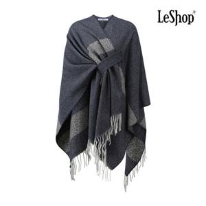 르샵  윈터 프린지 라인 판초 (BPBKC016A)