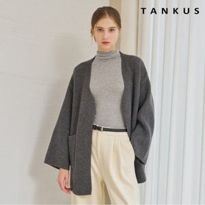 [탱커스]논카라 오픈 포켓 니트 가디건 (TX4CD033L0)