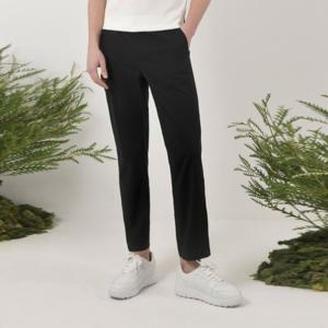 [헤지스골프](시즌오프) 블랙 남성 린넨라이크 테이퍼드 팬츠 (HUPA4B901BK)