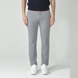 [헤지스골프][NEW]그레이 남성 가을 체크 슬림핏 팬츠 (HUPA5C612G1)