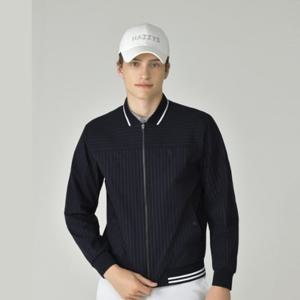 [헤지스골프][NEW]네이비 남성 핀스트라이프 스태디움 점퍼 (HUJU5C614N3)