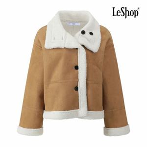 [르샵] 하이넥 데이트룩 무스탕 자켓 (BPBJK003A)