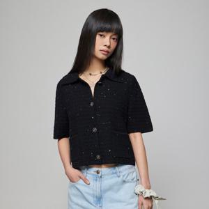 [듀엘]버튼업 시퀸 가디건 (D252KSL041)